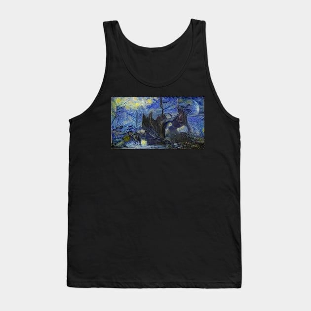 Elden Ring Boss Fight Starry Night Tank Top by Starry Night